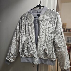 Silver Velvet Women's Jacket
